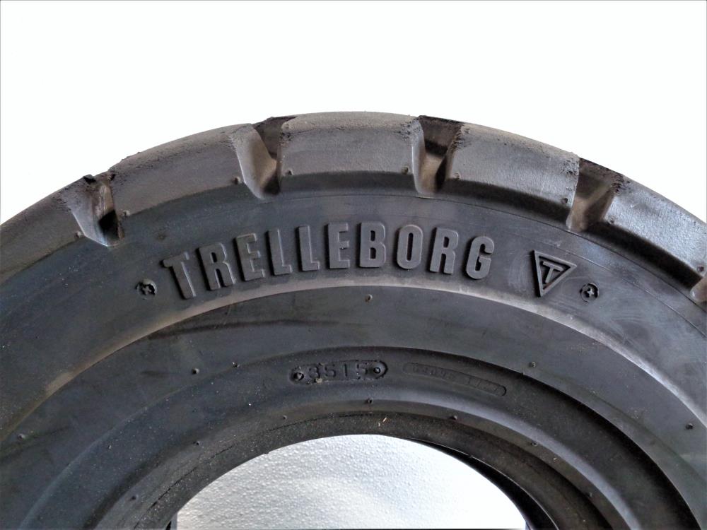 Set of (4) Trelleborg Forklift Tires T-900, 6.50-10 & 28x9-15/8.15-15